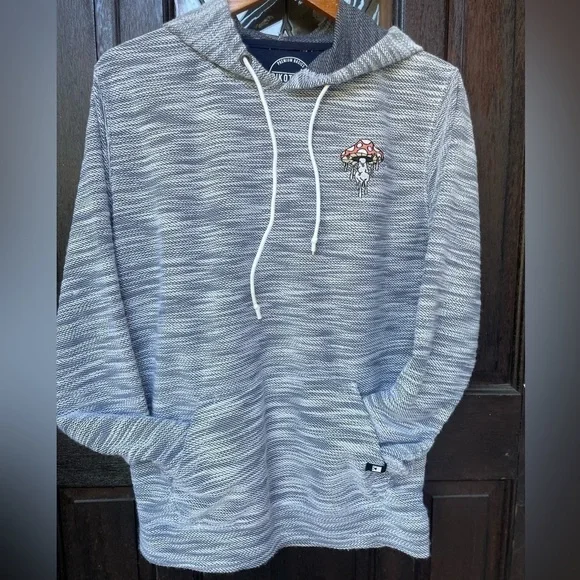 Dikotomy Pullover Hoodie Size M Melting Mushroom Navy & White - Picture 10 of 10